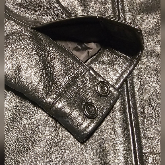 Gap Leather Bomber Jacket size M - Picture 5 of 9